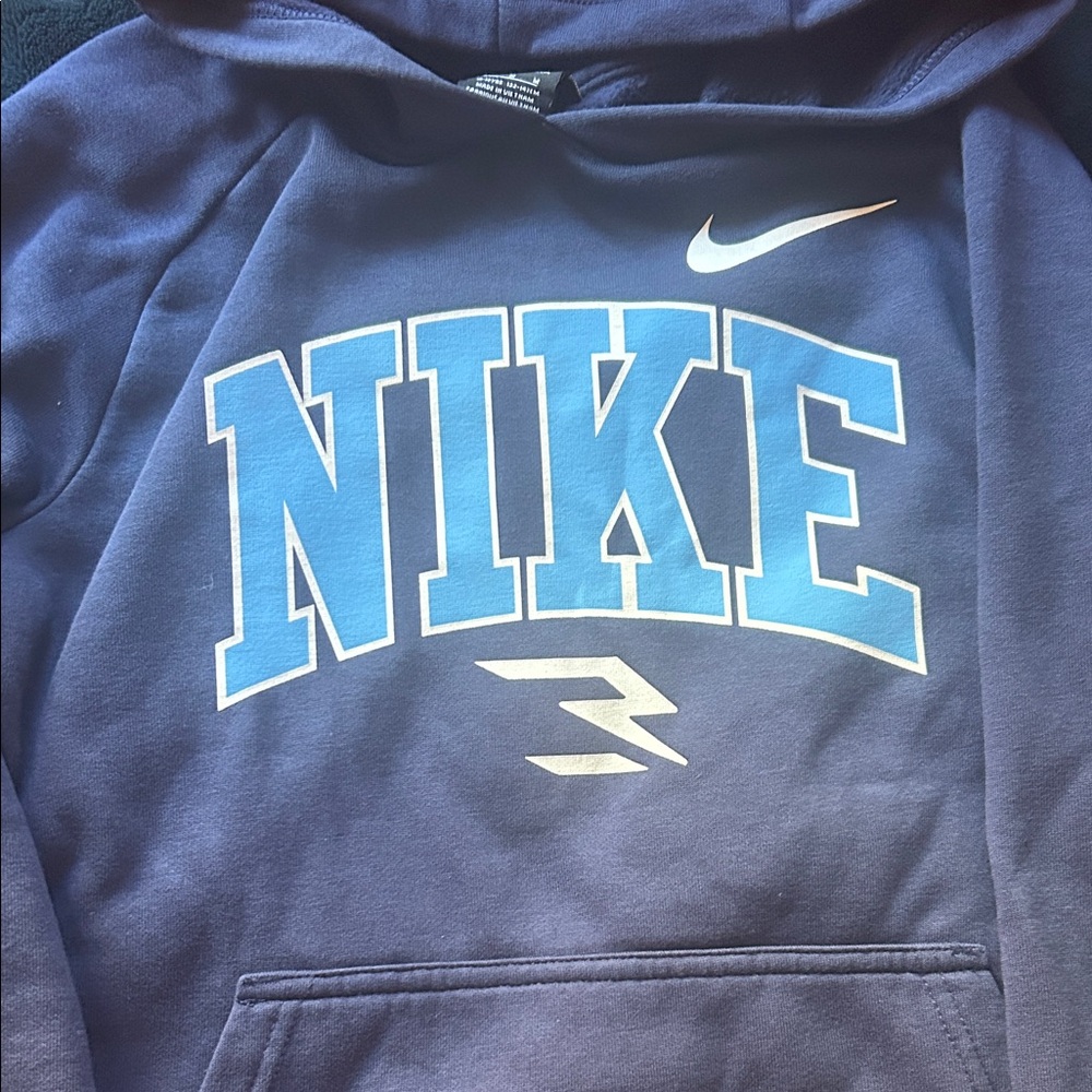 Nike Boy’s Blue Hoodie Sweater - Picture 2 of 4